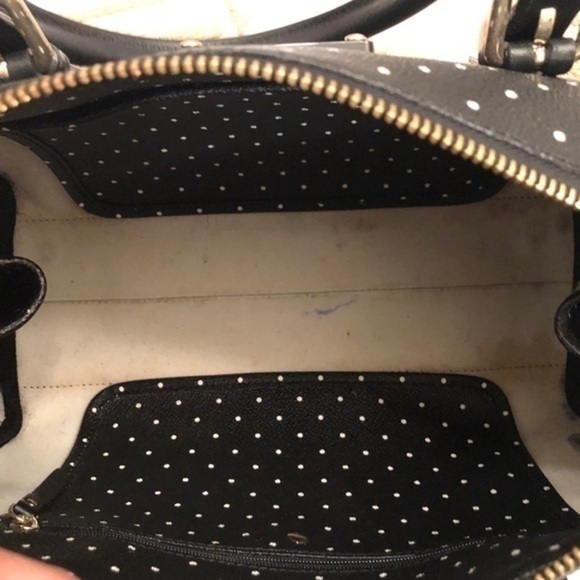Kate spade black white polka dot bag wallet set - Picture 8 of 16